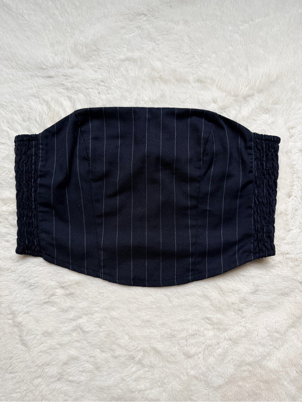 H&M Black Pinstripe Tube Top